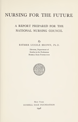 Cover image of the book Nursing for the Future