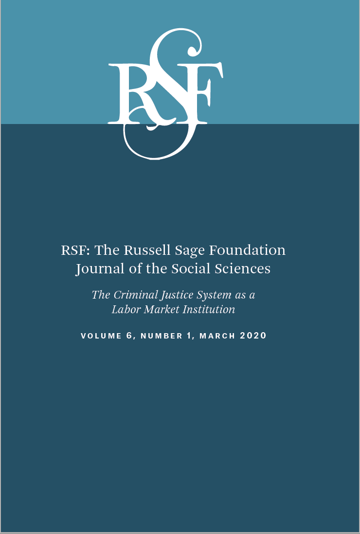 Image for news story New Journal Issue: The Criminal Justice System as a Labor Market Institution 