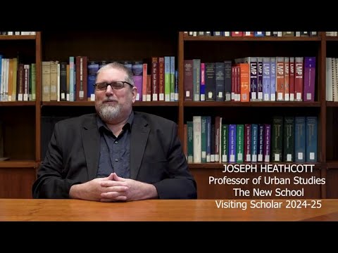 Preview image for the video "Joseph Heathcott, Visiting Scholar, 2024-2025".