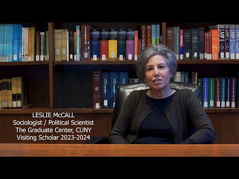 Preview image for the video "Leslie McCall, Visiting Scholar, 2023-2024".