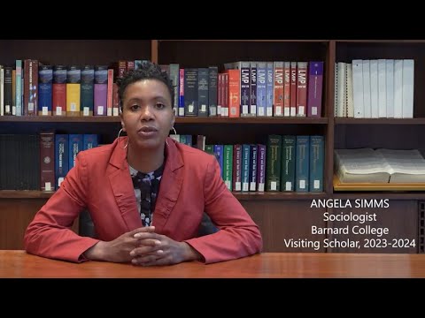 Preview image for the video "Angela Simms, Visiting Scholar, 2023-2024".
