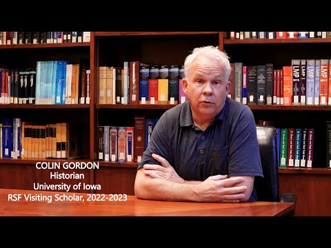 Preview image for the video "Colin Gordon, Visiting Scholar, 2022-2023".