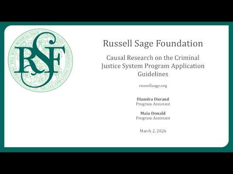 Preview image for the video "Causal Research on the Criminal Justice System Program Application Guidelines".