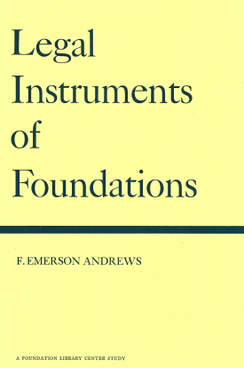 Cover image of the book Legal Instruments of Foundations