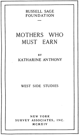 Cover image of the book Mothers Who Must Earn