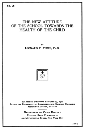 Cover image of the book The New Attitude of the School Towards the Health of the Child