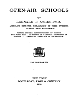 Cover image of the book Open-Air Schools