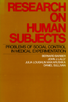 Cover image of the book Research on Human Subjects