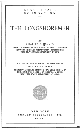 Cover image of the book The Longshoremen