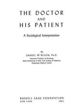 Cover image of the book The Doctor and His Patient