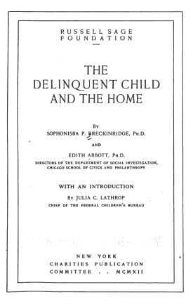 Cover image of the book The Delinquent Child and the Home