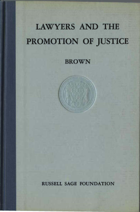 Cover image of the book Lawyers and the Promotion of Justice