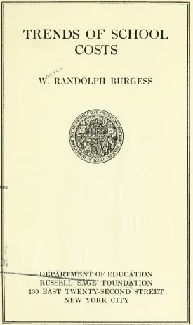 Cover image of the book Trends of School Costs