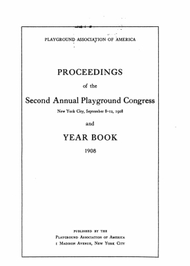 Cover image of the book Proceedings of the Second Annual Playground Congress