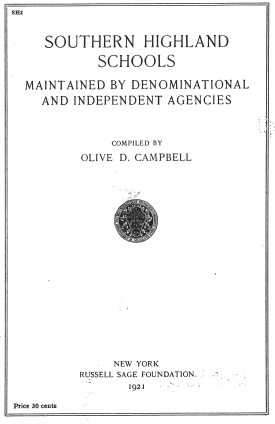 Cover image of the book Southern Highland Schools
