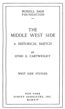 Cover image of the book The Middle West Side