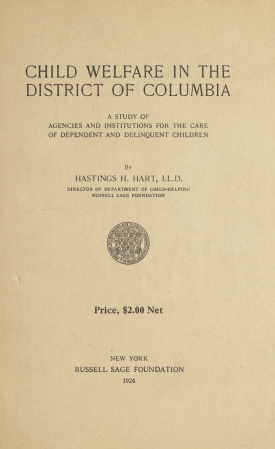 Cover image of the book Child Welfare in the District of Columbia
