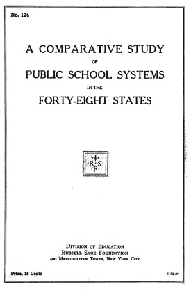 Cover image of the book A Comparative Study of Public School Systems in the Forty-Eight States