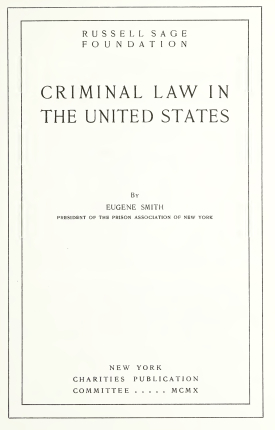 Cover image of the book Criminal Law in the United States