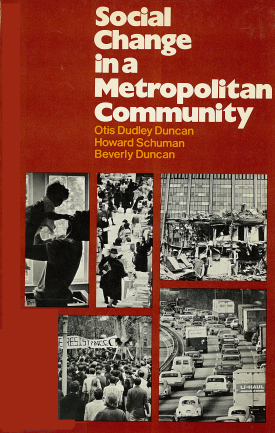 Cover image of the book Social Change in a Metropolitan Community