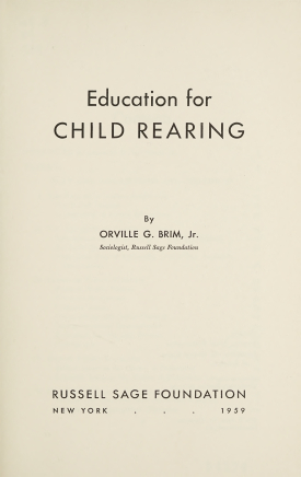 Cover image of the book Education for Child Rearing