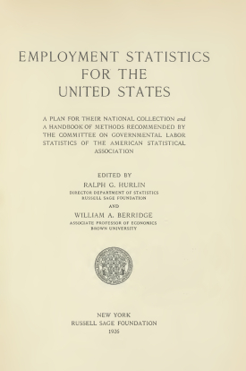 Cover image of the book Employment Statistics for the United States