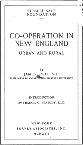 Cover image of the book Co-Operation in New England