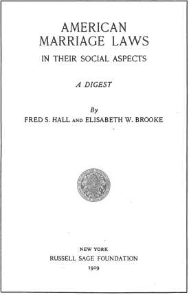Cover image of the book American Marriage Laws