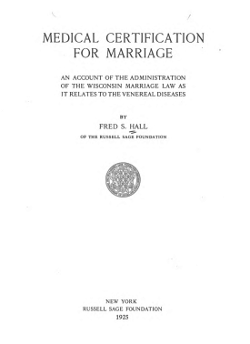 Cover image of the book Medical Certification for Marriage