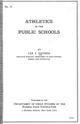 Cover image of the book Athletics in the Public Schools