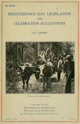 Cover image of the book Independence Day Legislation and Celebration Suggestions