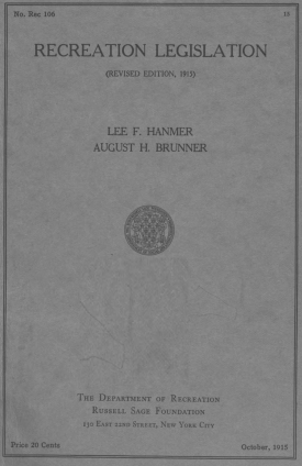 Cover image of the book Recreation Legislation