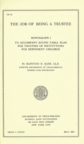 Cover image of the book The Job of Being a Trustee