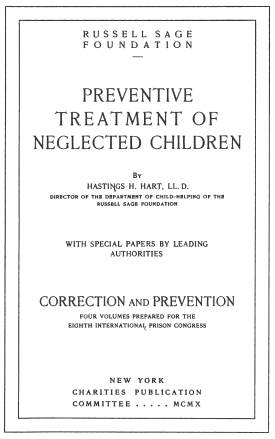 Cover image of the book Preventive Treatment of Neglected Children