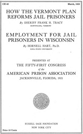 Cover image of the book Employment for Jail Prisoners in Wisconsin