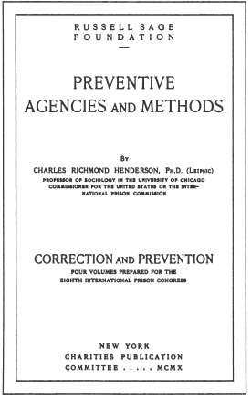Cover image of the book Preventive Agencies and Methods
