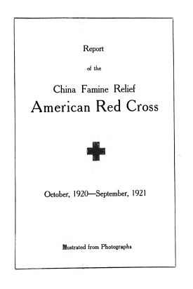 Cover image of the book American Red Cross Famine Relief in China, 1920-1921