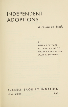 Cover image of the book Independent Adoptions