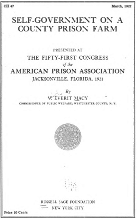 Cover image of the book Self-Government on a County Prison Farm