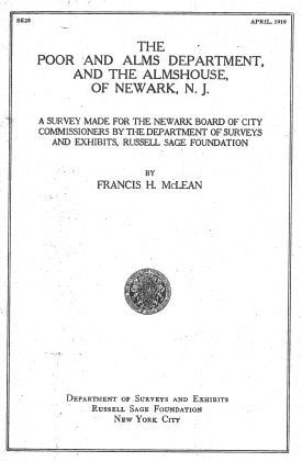 Cover image of the book The Poor and Alms Department, and the Almshouse, of Newark, N.J.