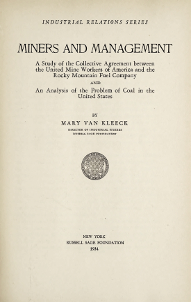 Cover image of the book Miners and Management