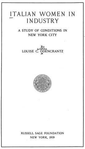 Cover image of the book Italian Women in Industry