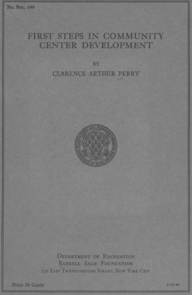 Cover image of the book First Steps in Community Center Development
