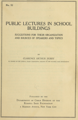 Cover image of the book Public Lectures in School Buildings