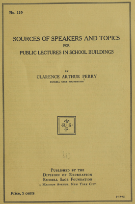 Cover image of the book Sources of Speakers and Topics for Public Lectures in School Buildings