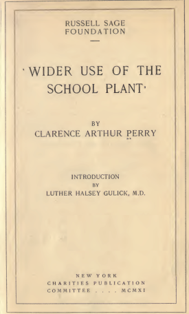 Cover image of the book Wider Use of the School Plant