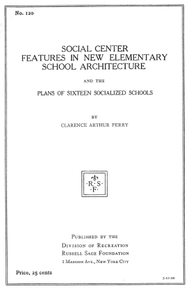 Cover image of the book Social Center Features in New Elementary School Architecture