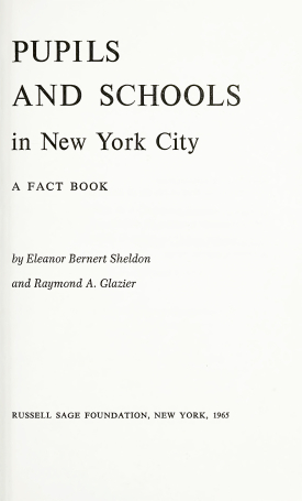 Cover image of the book Pupils and Schools in New York City