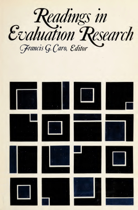 Cover image of the book Readings in Evaluation Research