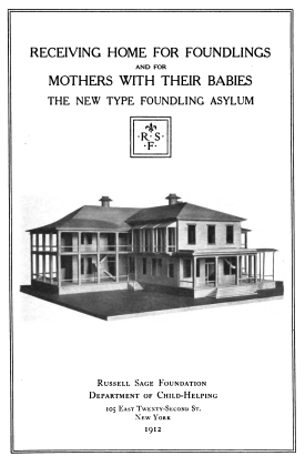 Cover image of the book Receiving Home for Foundlings and for Mothers with Their Babies